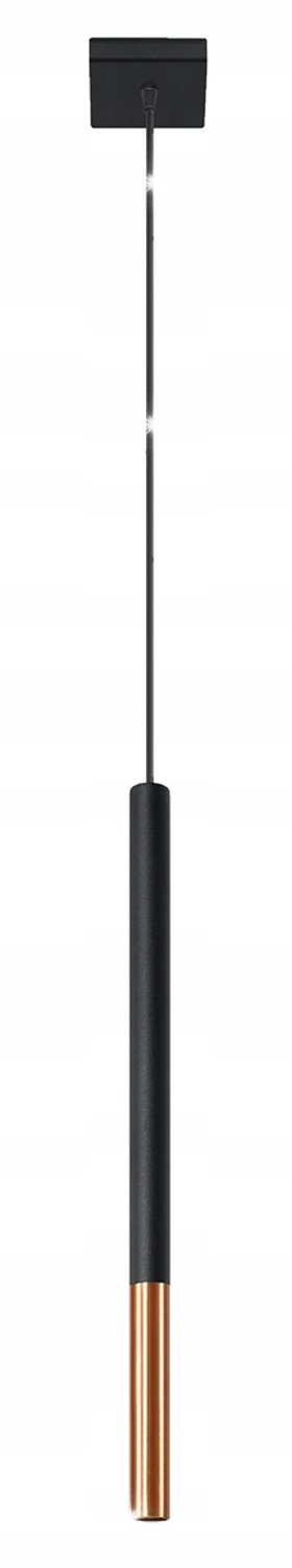 Sollux Mozaica hanglamp 1xG9 zwart koper modern