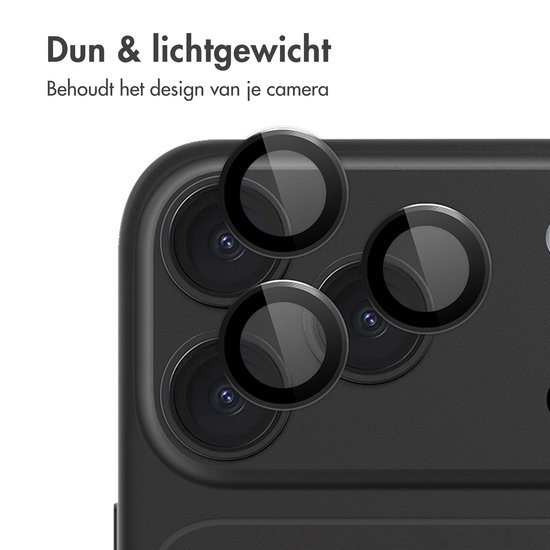 imoshion Camera Lens Protector - Geschikt voor iPhone 18 Pro/ iPhone 18 Pro Max - 2 Pack - Zwart — cadeau in Cadeau-ideeën - foto 4