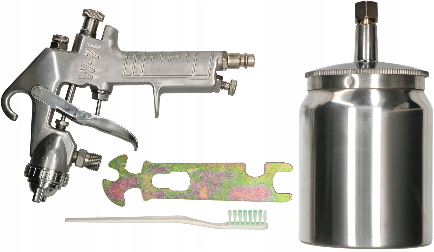 Verfspuitpistool 1,5mm Onderreservoir 0,6L Staal