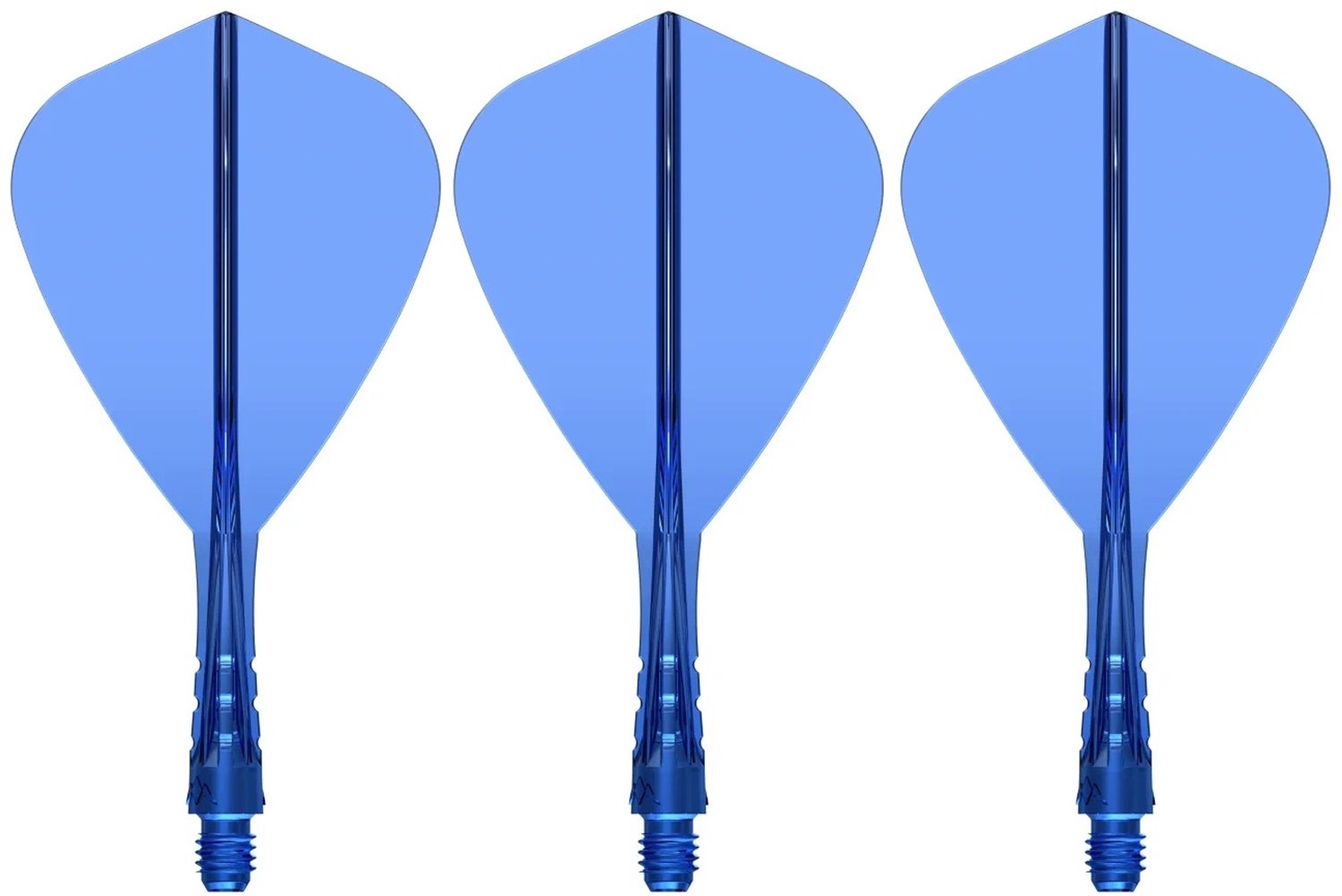 Merkloze Dartpijltjes Vleugels & Shafts - Vortex Kite Short Blauw