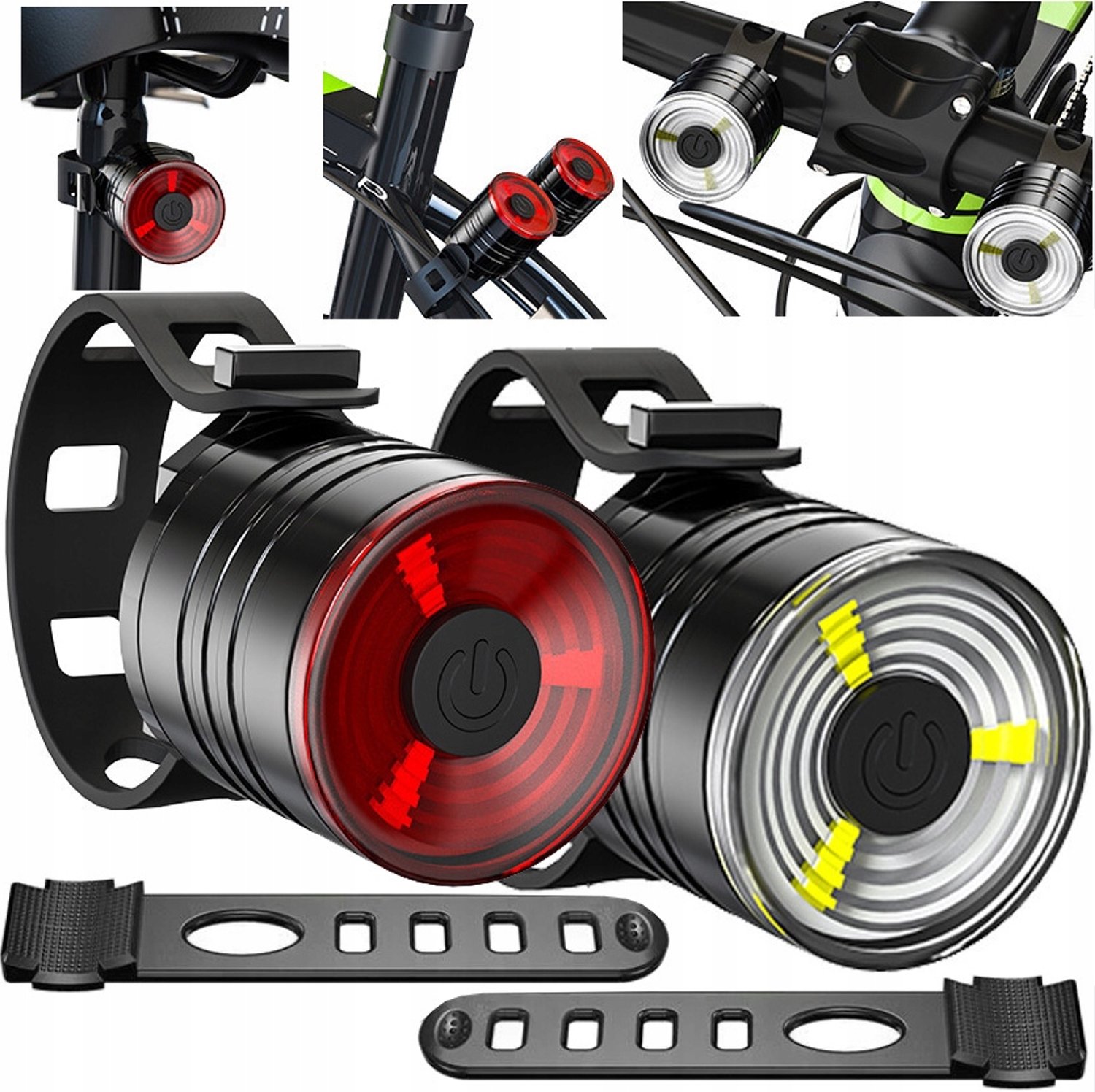 Fietsverlichting LED Voor & Achter Set met Batterijen