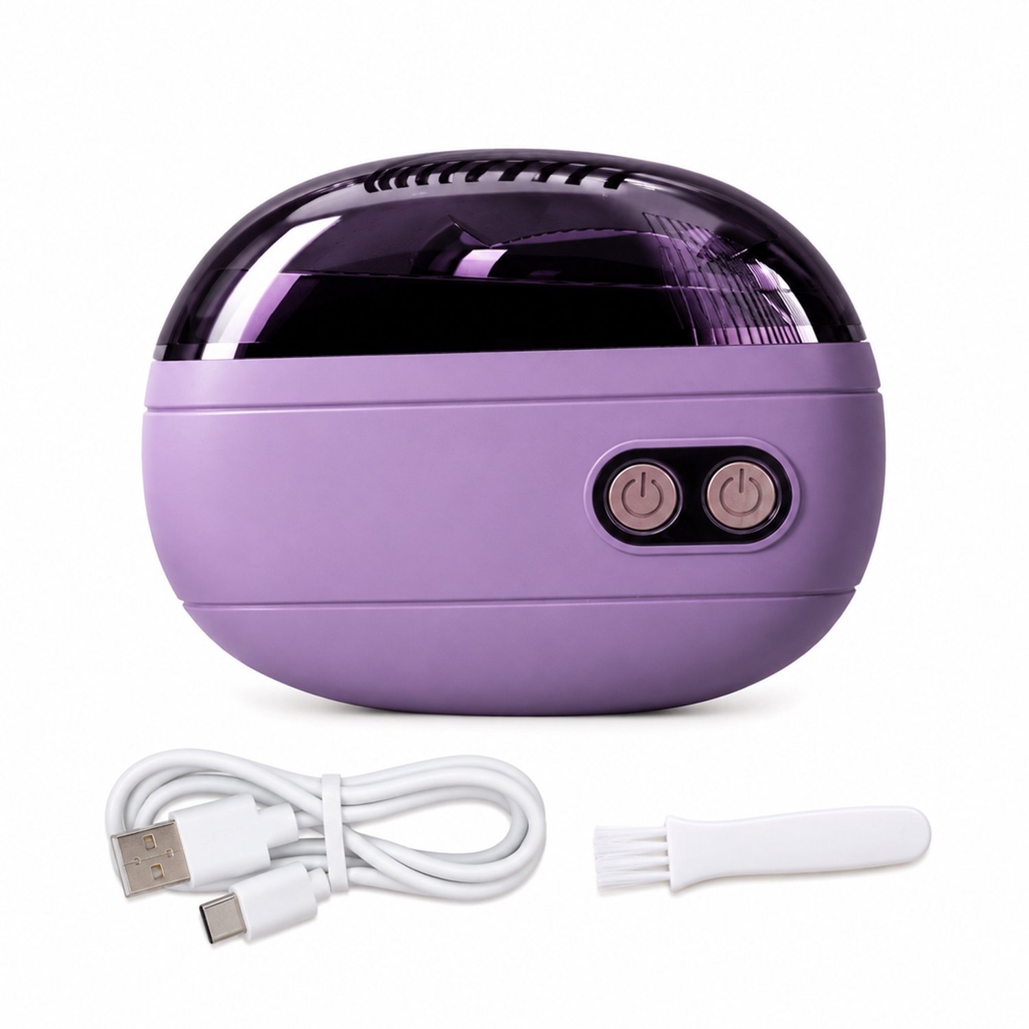 elektrische nagelknipper - USB-oplaadbaar - 2 snelheden - voor dagelijks thuisgebruik - paars model met display JN-501