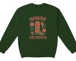 Leraar Sweater – HOWDY STUDENTS – Onderwijs Outfit – Unisex Sweater voor Dames & Heren – Leuk Cadeau voor Leraren