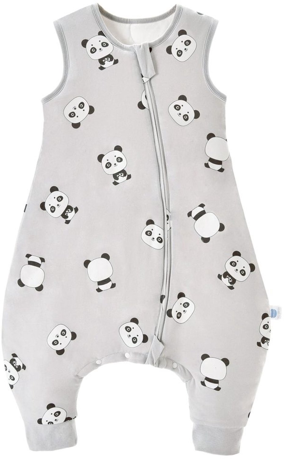 Baby Slaapzak met Benen 2.5 Tog - Lichtgrijs Panda 70 cm