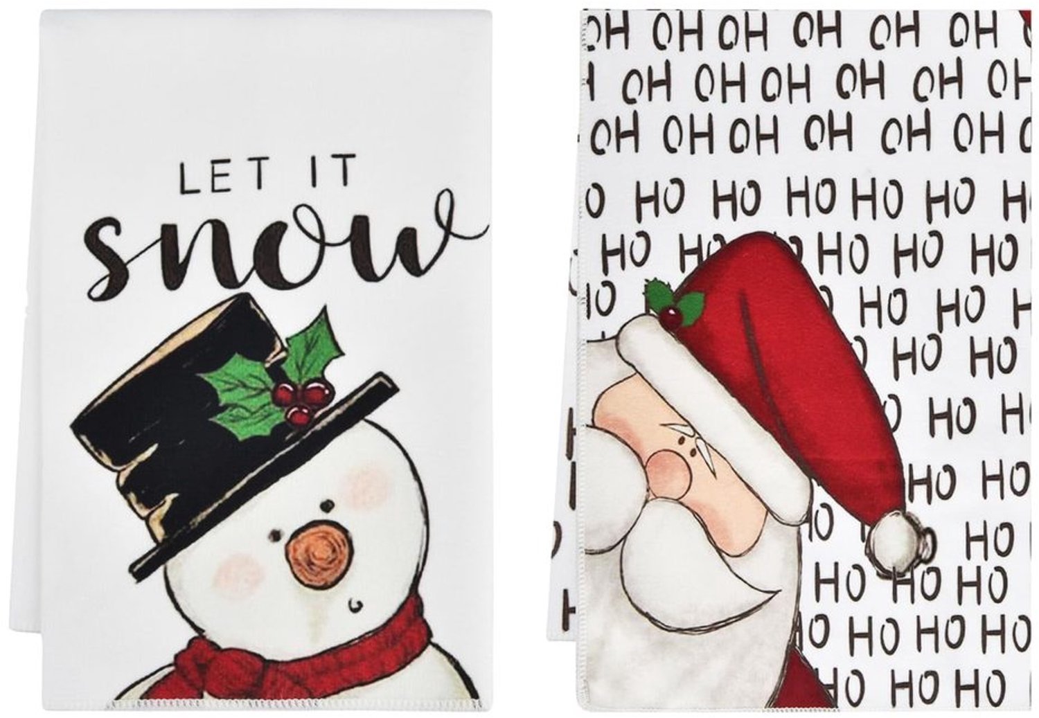 Kerst Keuken Handdoeken Set van 2, 40 x 60 cm