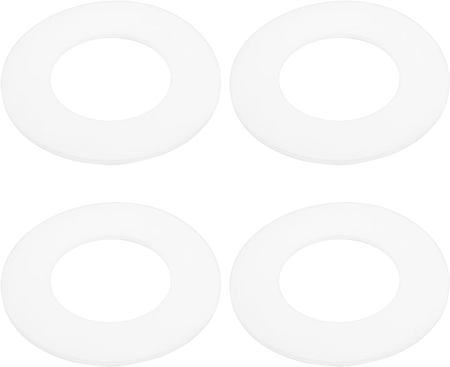 Spoelklep Base Afdichting 58x32mm - Metaal - Compatibel met Geberit sifon - Duurzaam 4 stuks - m-winkel