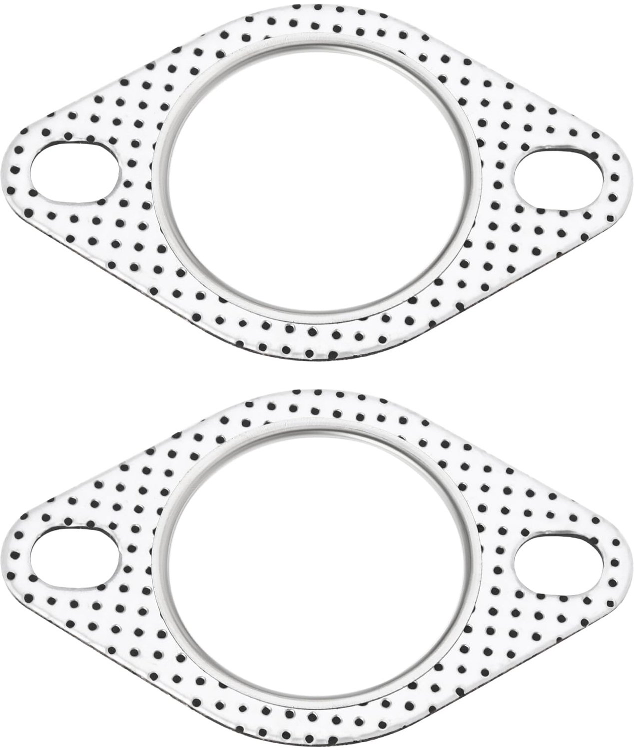 Uitlaatpakking 2 Stuks - Staal - 51mm Diameter - 85mm Montageafstand - Schokbestendig - Duurzaam O-ring Ontwerp