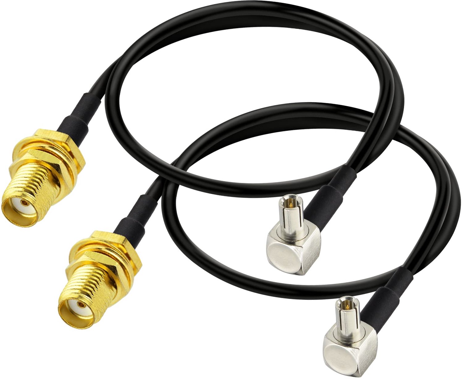 Antenne-adapterkabel SMA naar TS9, 30 cm (2 stuks)