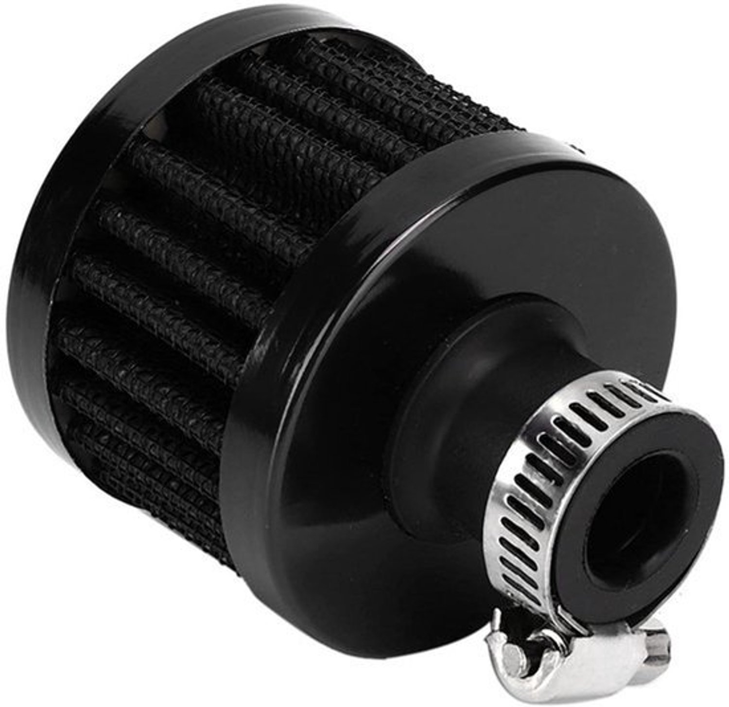 20mm/0.8in Auto Luchtfilter, Universele Auto Mini Luchtinlaat Filter Vent Carterontluchting Accessoire(Zwart)