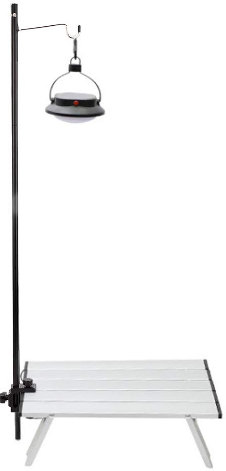 Lichtbeugel Draagbaar Aluminium - Opvouwbare Lampenpaal - Haak - Outdoor Camping - 90.5x13.6 cm - 282 g Gewicht