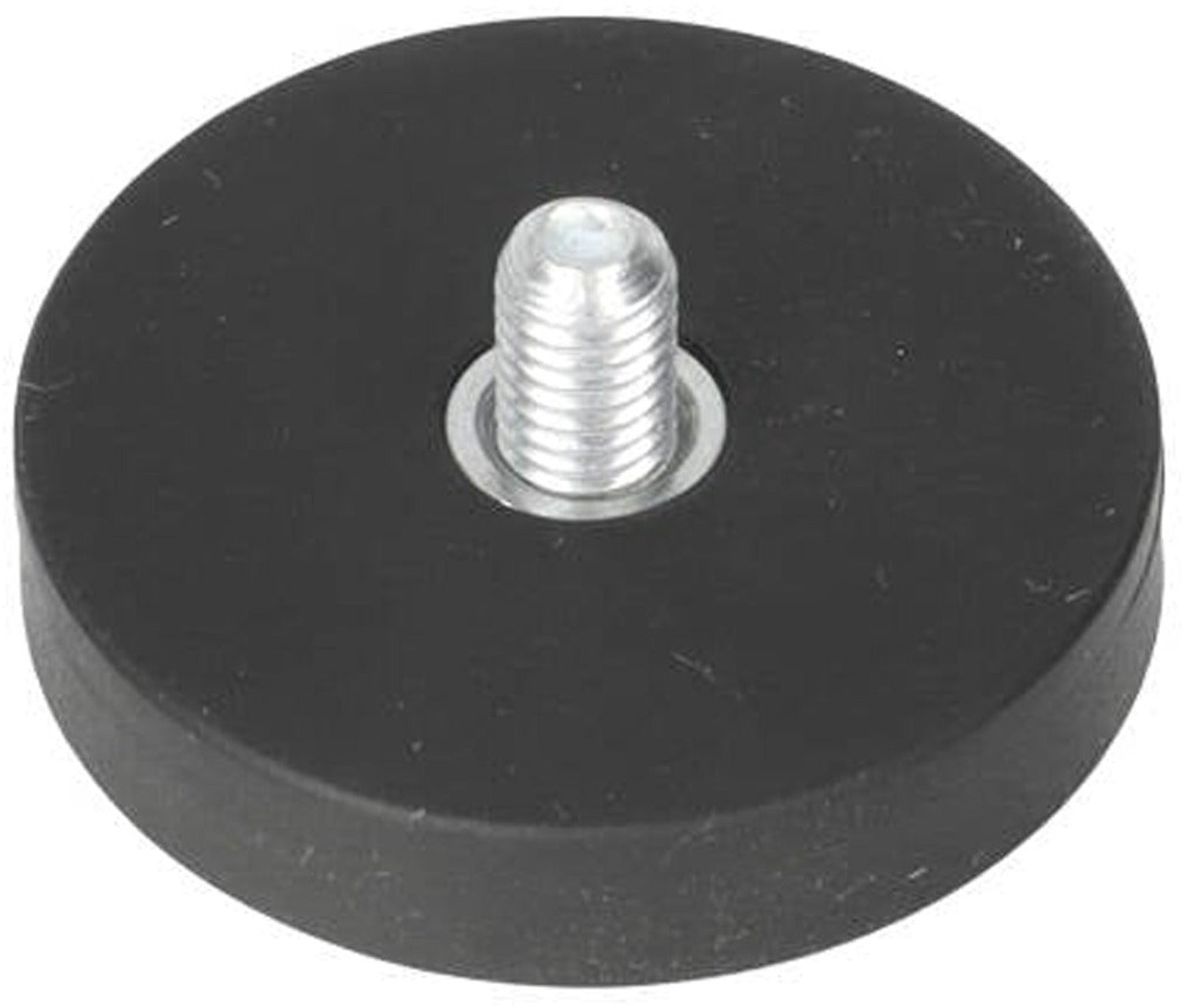 Neodymium Rubber Potmagneet Ø31 x 6 mm N40 draadstift M5 – 3 stuks