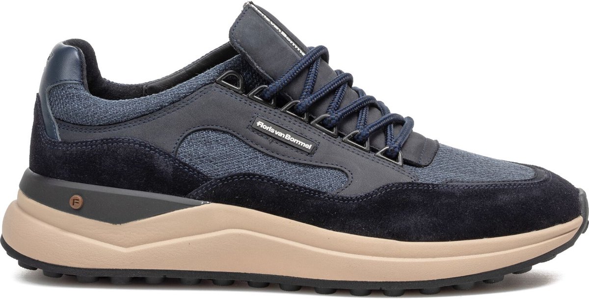 Floris Van Bommel Sfm-10235 De Trikker Sneakers - Textiel - Heren - Blauw - Maat 44