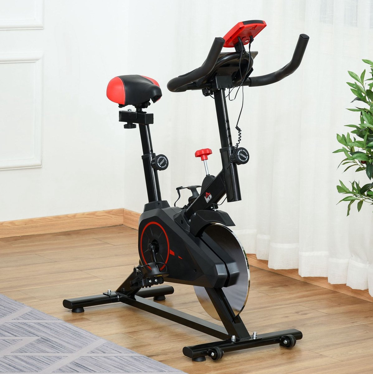 MODFU - Hometrainer - Verstelbaar Zadel En Stuur - LCD-Display - Zwart