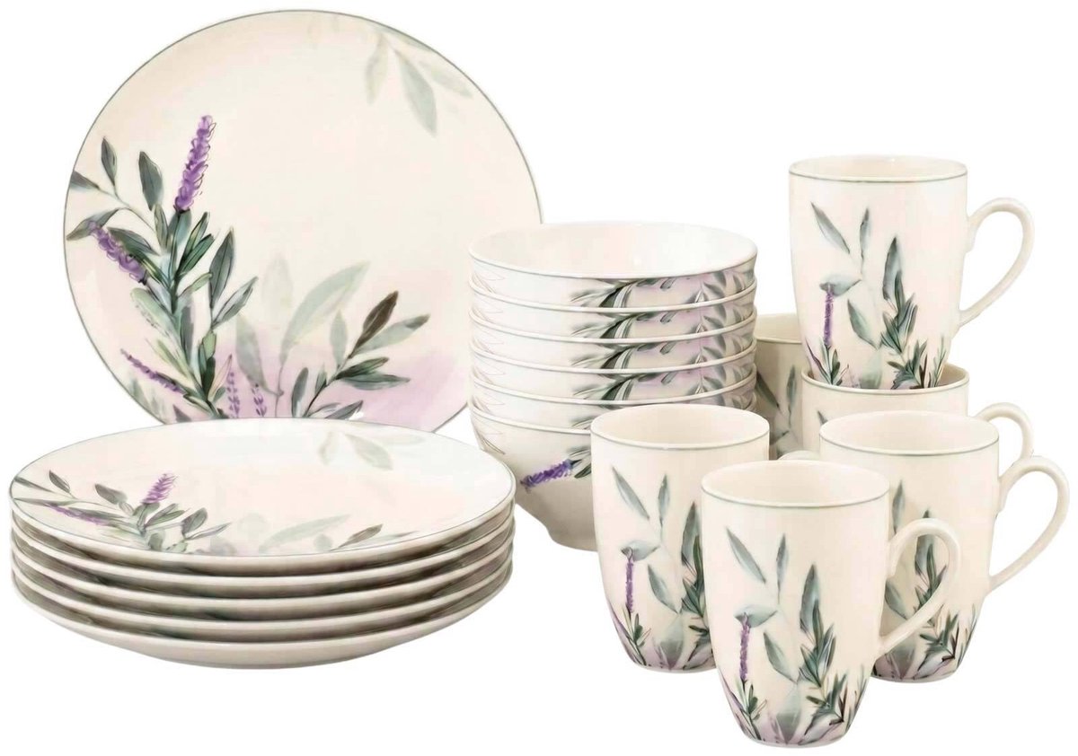 Frühstücks-Set Savona Provence Set van 18