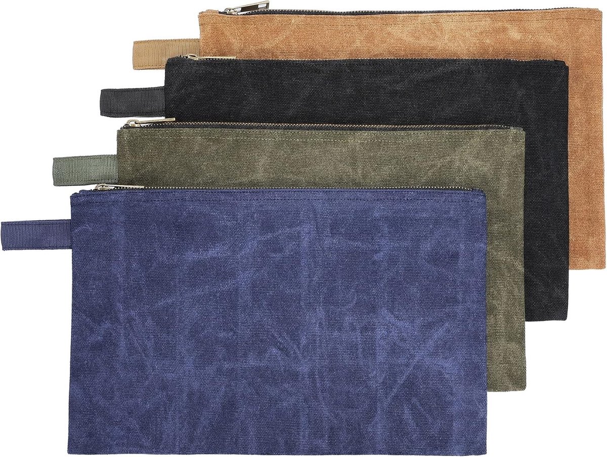 Gereedschapstas - Zwart - Medium - Waterdicht Gewaxt Canvas - Voor Diverse Gereedschappen