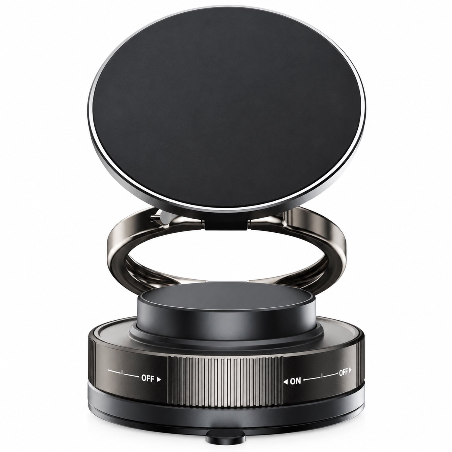 Magnetische telefoonhouder voor in de auto met zuignapvoet en legeringsstang, verpakking 8 × 8 × 6 cm