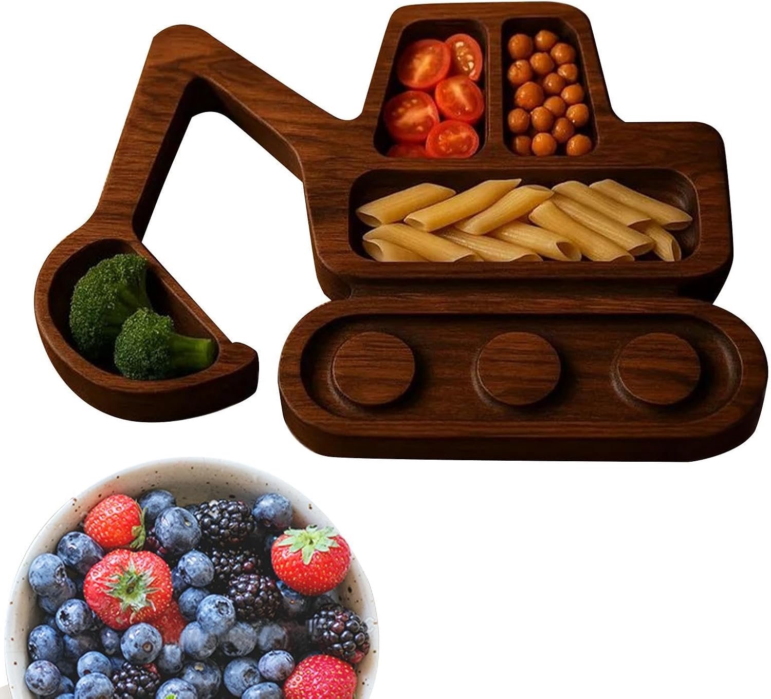 Houten Charkuteri-dienblad - Decoratieve Kaasplaat Charkoekenpan | Fruitschaal Serveerbord Tafelcentrum Voor En Eetkamer