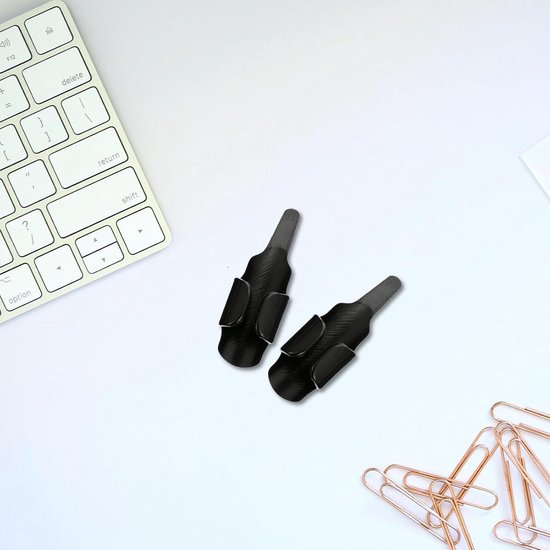 5 Stuks Delige Plastic Naaivingerbeschermer Duimvinger Draadcontrole Tool voor Machinequilten Zwarte Naaiaccessoire voor Stoffen Drukken Naaiwerkzaamheden — afbeelding 3