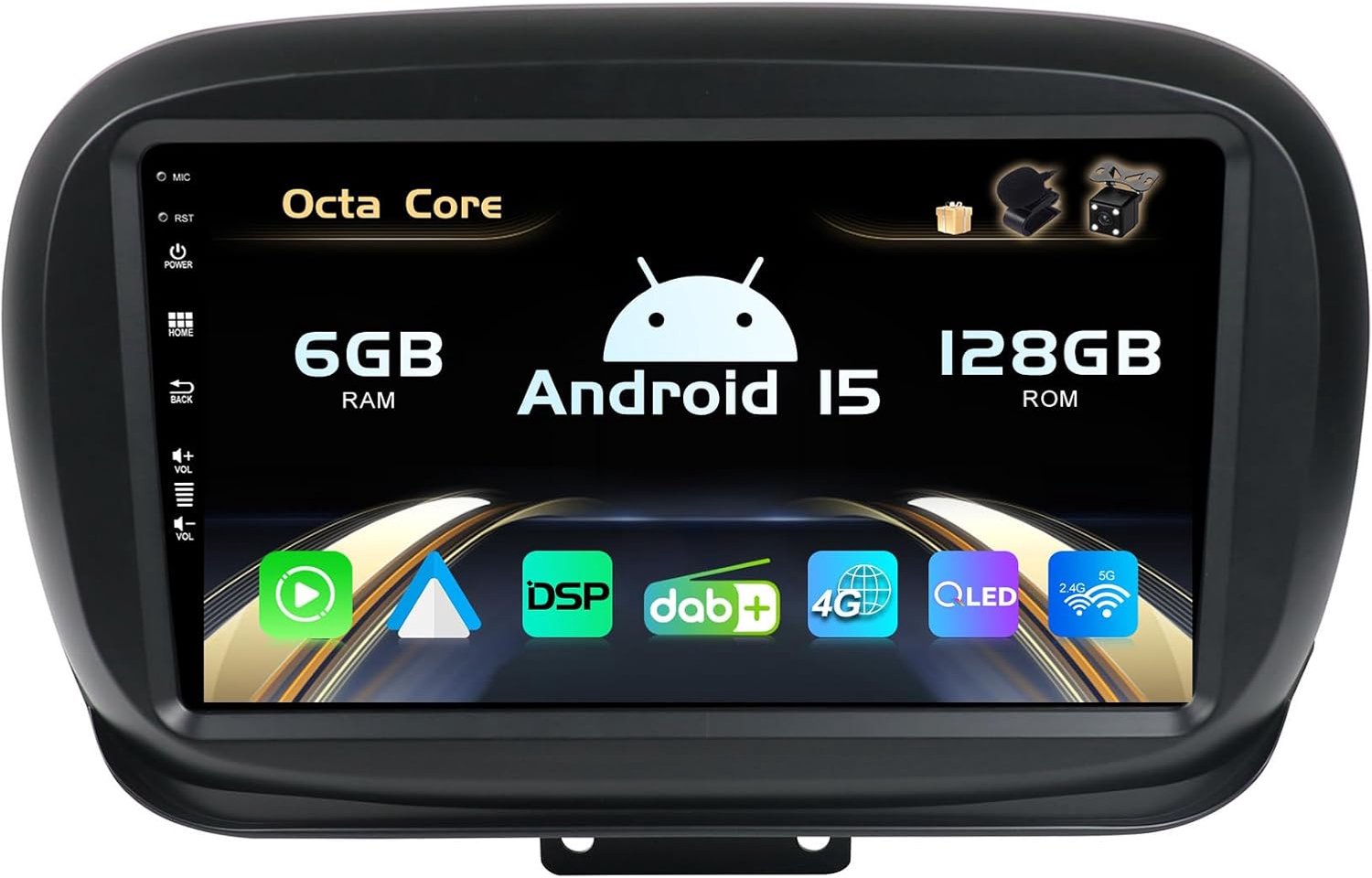 SXAUTO【Built-in 4G DAB】Android 14-6G+128G IPS Car Radio for Fiat 500X (2014-2020) - CarPlay/Android Car - ShopVlot