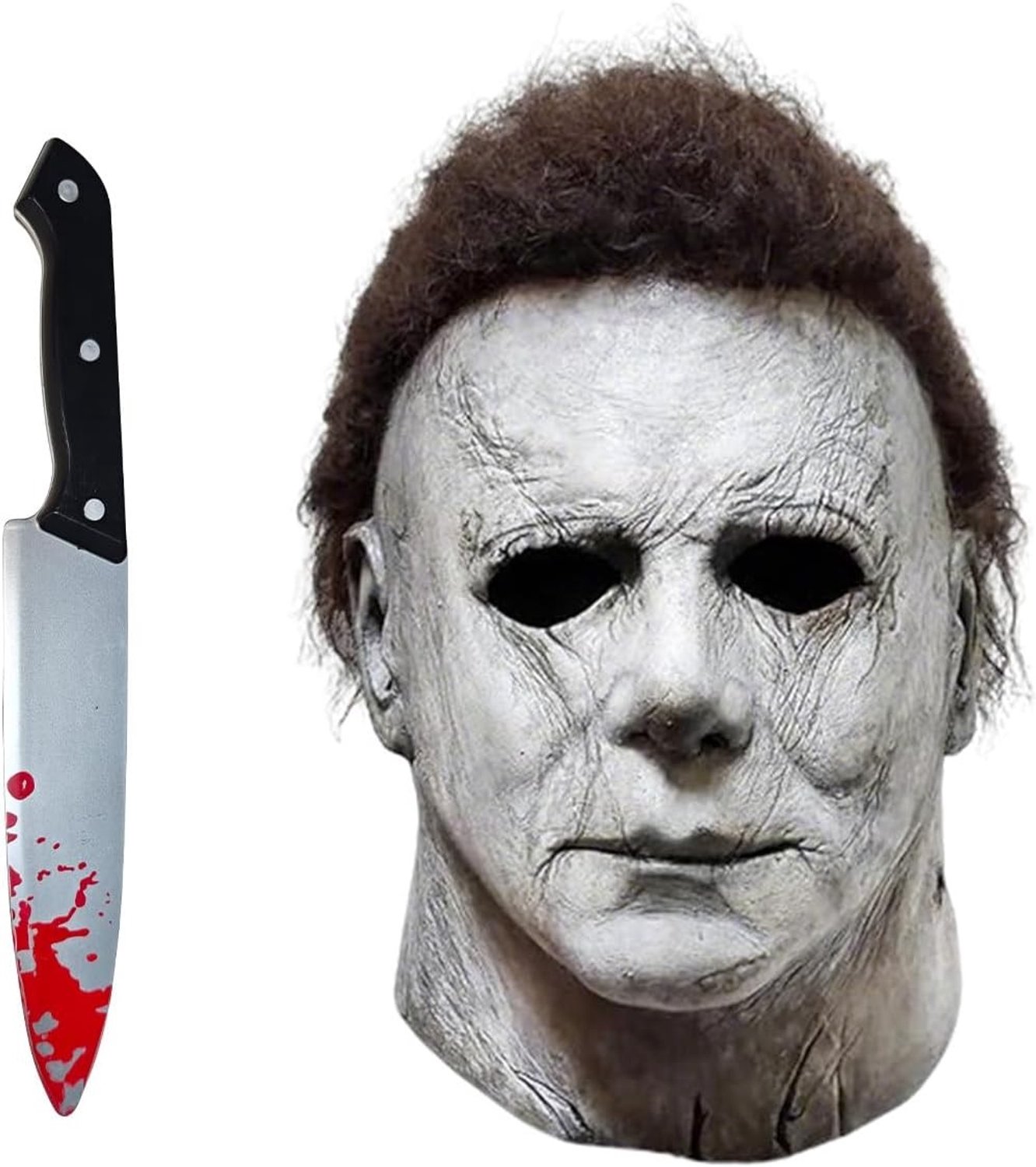 Halloween Horror Masker - Zwart - Voor Volwassenen - Natuurlatex - Voor Cosplay en Feestjes