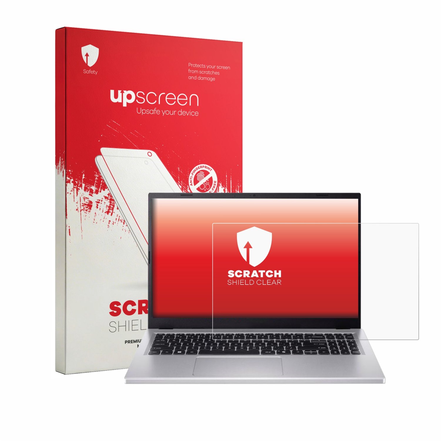 upscreen - Screenprotector voor Acer Extensa 15 - Folie Beschermfolie transparant
