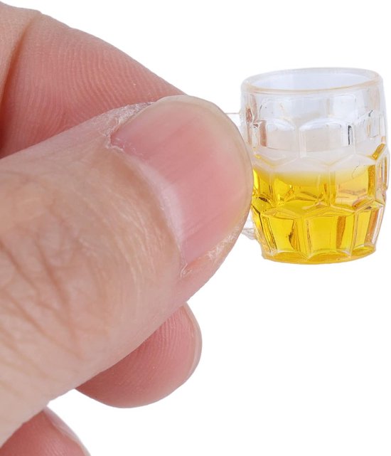 20 stuks Mini Bierpul Model Compacte Draagbare Simulatie Bierpul Micro Accessoires Gebruikt voor Mini Diy Ambachten Accessoires — afbeelding 5