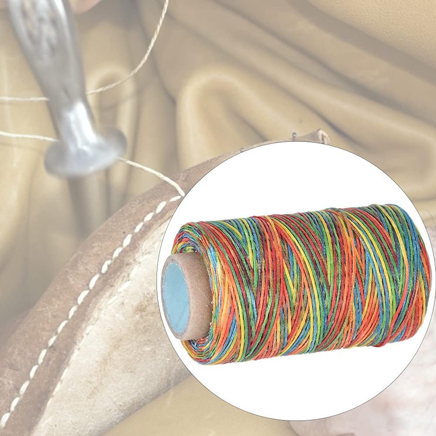 250m Gewaxte Draad voor Lederbewerking Handgemaakte Naaiaccessoires