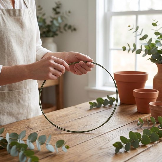 100 Stuks Flexibele Olijfgroene Bloemendraad met Papieren Coating Sterke Ijzeren Stelen voor Kunstbloemen DIY Bloemstukken Kransen Decoraties — afbeelding 4