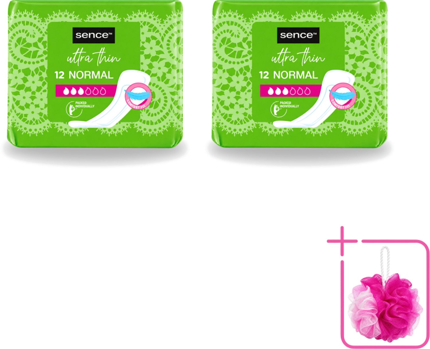 2 x Sence - Normaal - Maandverband - Zonder Vleugels - 12 Maandverbanden - Bulkverpakking - Maandverband - Menstruatie