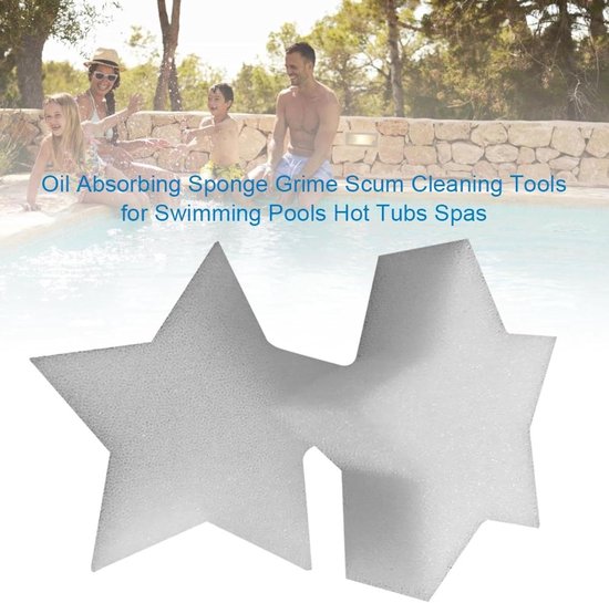 Pool Scum Absorberende Spons - 10 Stuk Olie en Vuil Verwijdering Spons Set — afbeelding 3