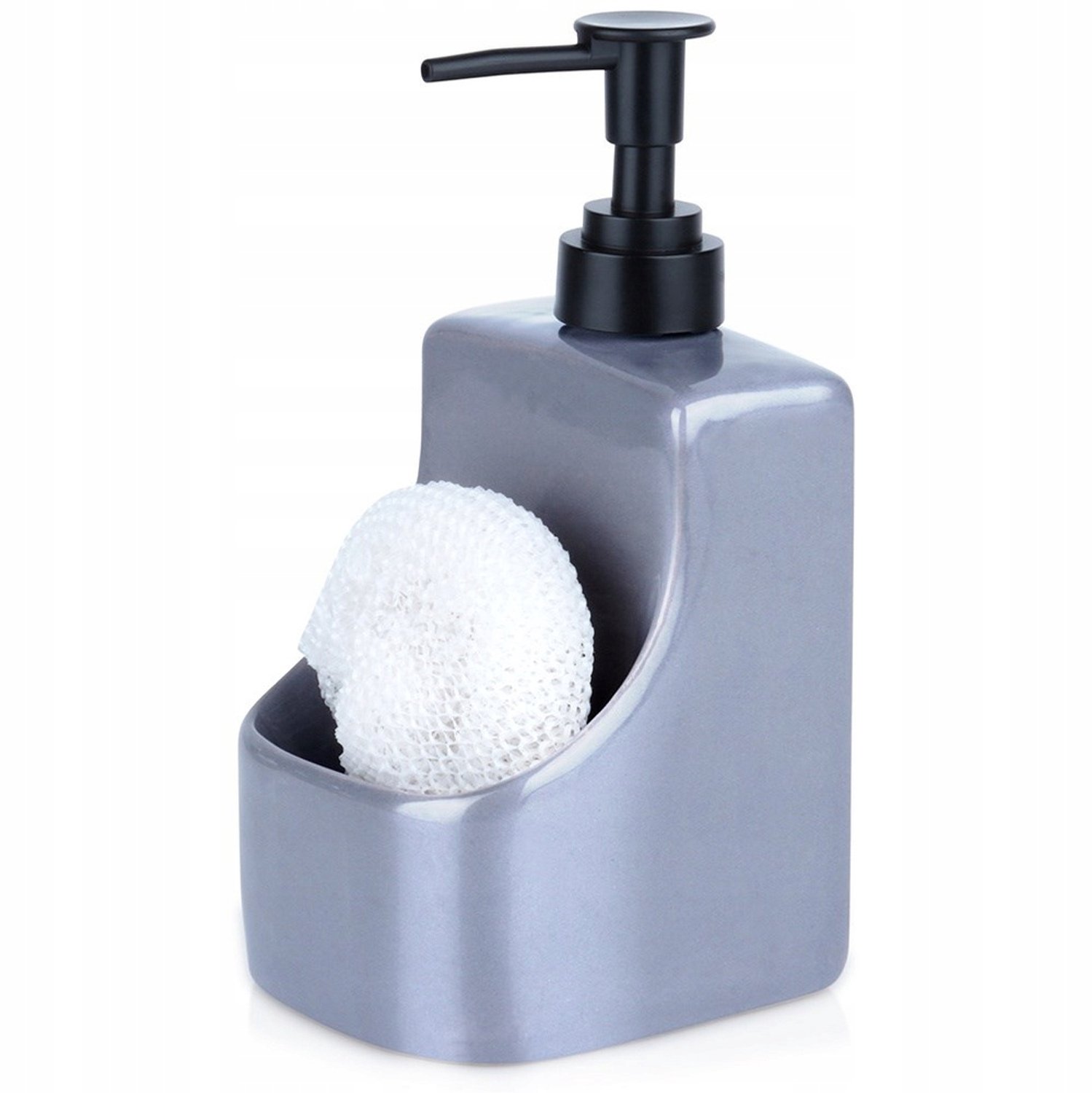 Merkloos Keukendispenser met Sponsbakje - Grijs/Zwart, 400ml