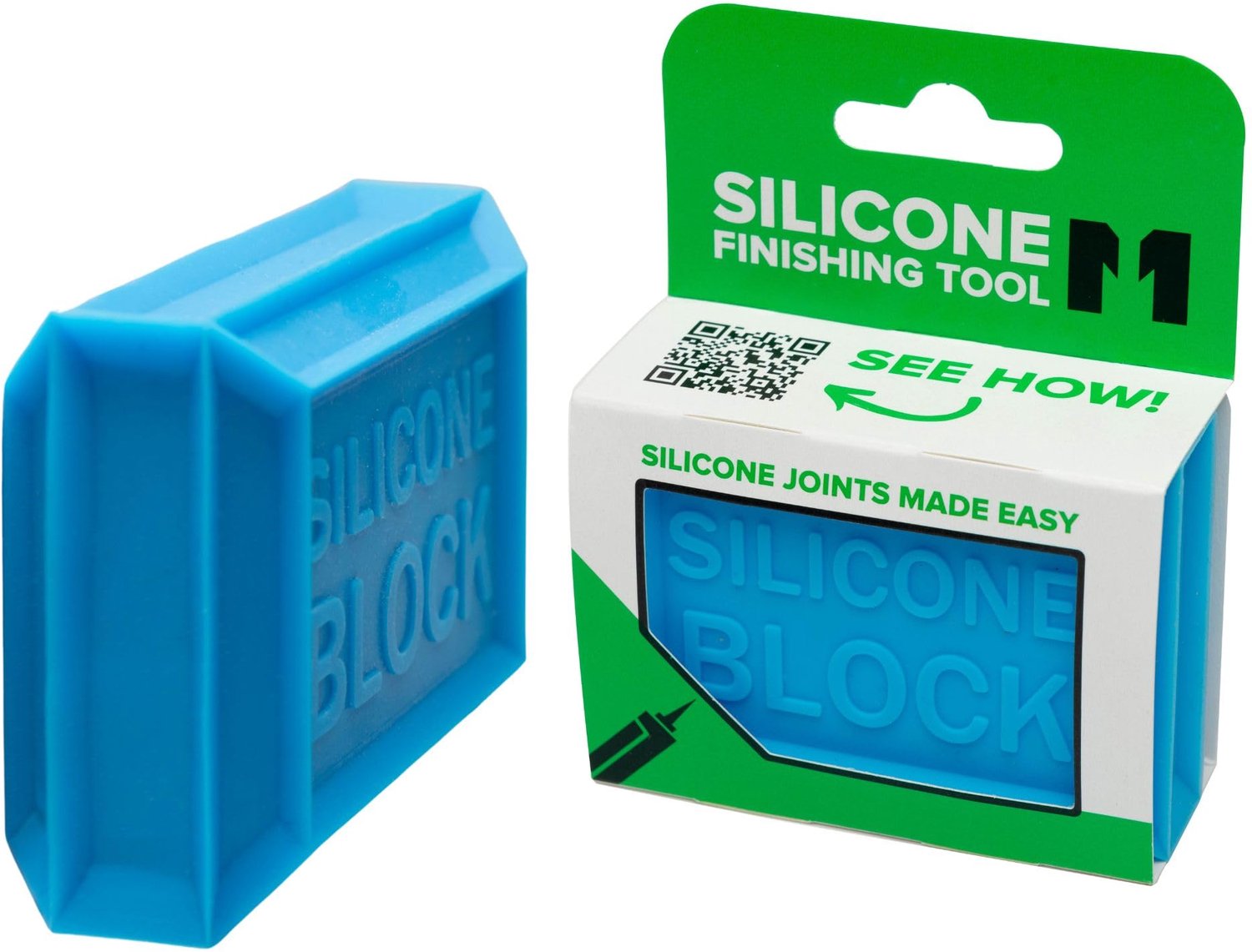 Siliconenblok – 5-in-1 gereedschap met Easy-Grip voor het vormen en gladmaken van afdichtmiddel – zorgt voor een gelijkmatige voegbreedte