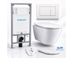 Badland toiletset - Alcaplast KOMFORT C201 1,2 m - ROLO wit - M270 wit