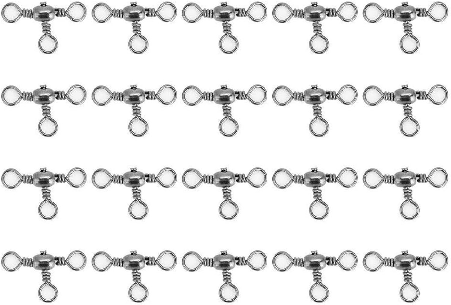 Rotating Dieren met Draaiplug in Drie Richtingen, 20 Stuks, Visgerei voor Tripla T-Turn met Swivel Plug