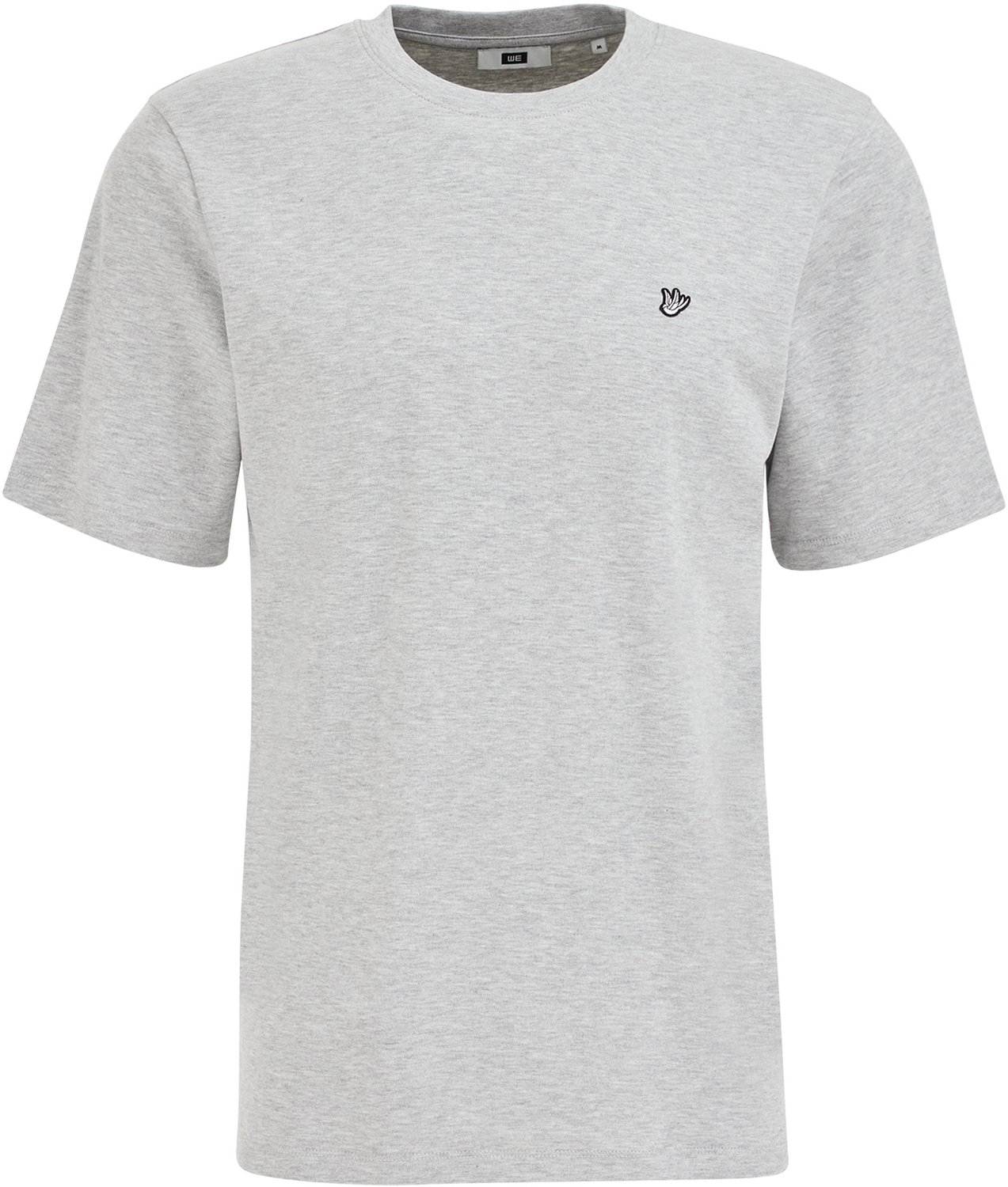 WE Fashion Heren regular fit T-shirt met embroidery