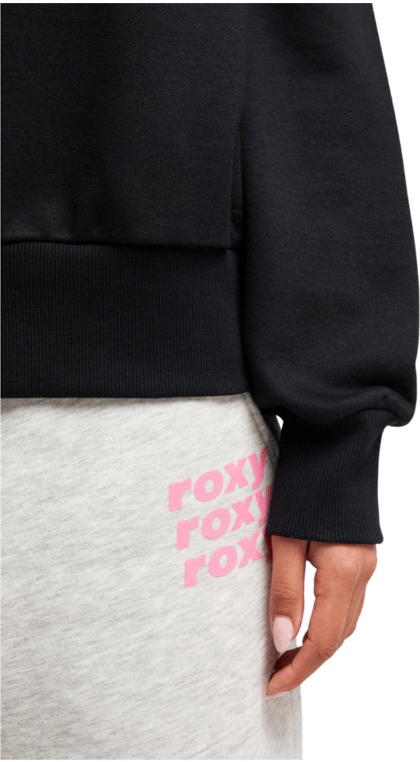 2026 Roxy Dames Zonne Rush Relaxed Sweatshirt Zwart