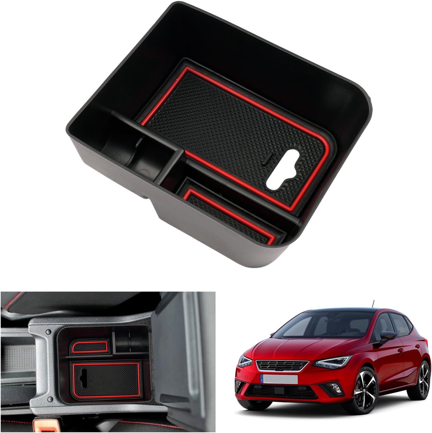 GAFAT seat Arona/Ibiza 6F KJ1 Facelift 2017-2024 2025 opbergdoos middenconsole, organizer, tray, plank, handschoenenvak