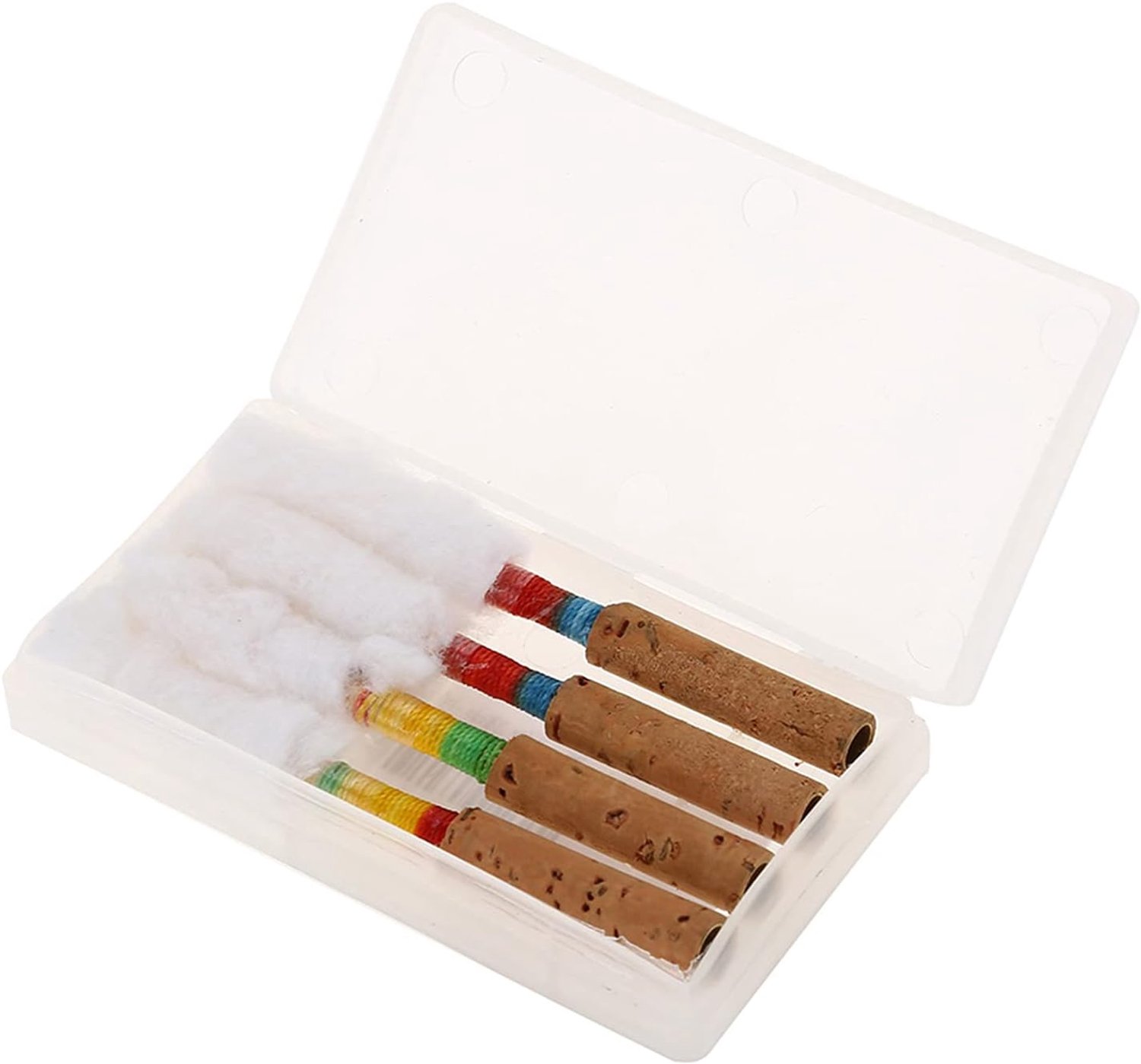 Hobo Riet Blaasinstrument Vervanging voor Onderdelen 4 Stuks Plastic Opbergdoos Hobo Accessoire
