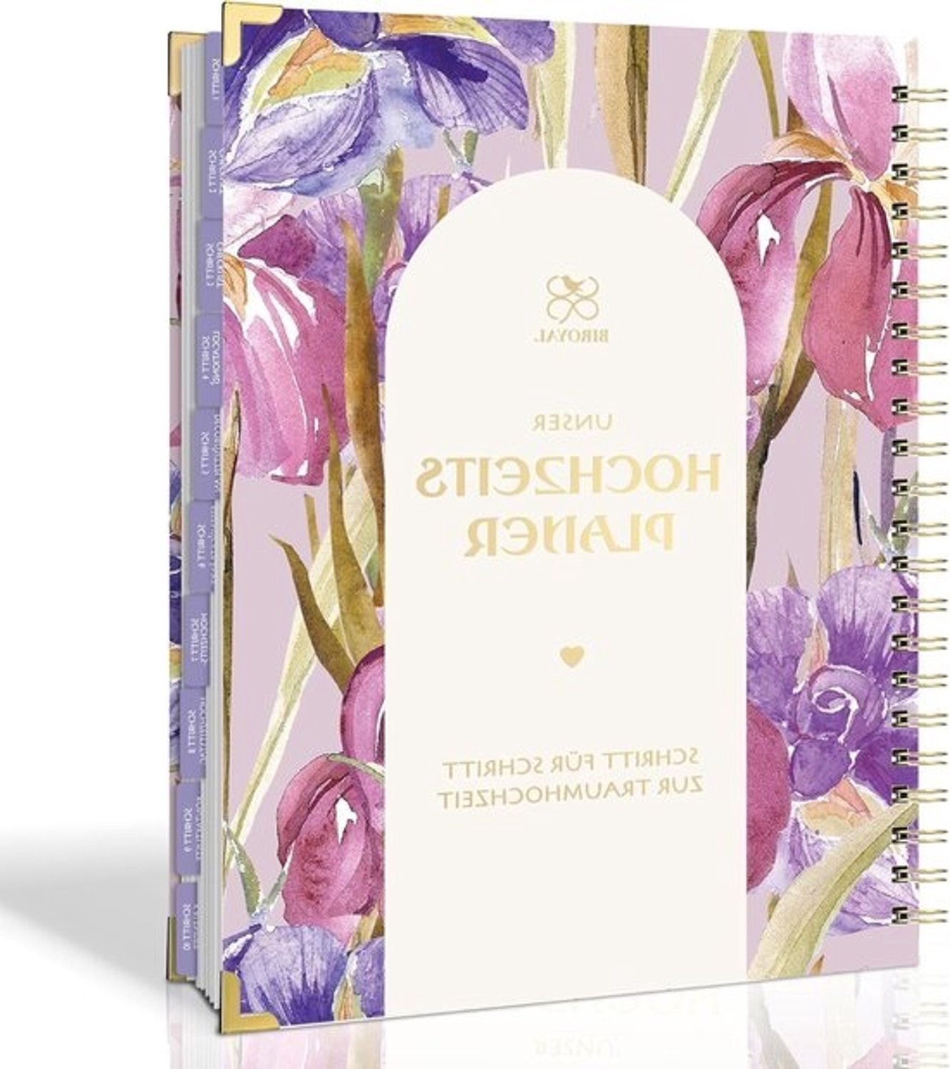 Complete bruiloftplanner - Voor de grote dag in paars-rood - Organiseer jouw droomhuwelijk - Met efficiënte checklist en inspirerende tips