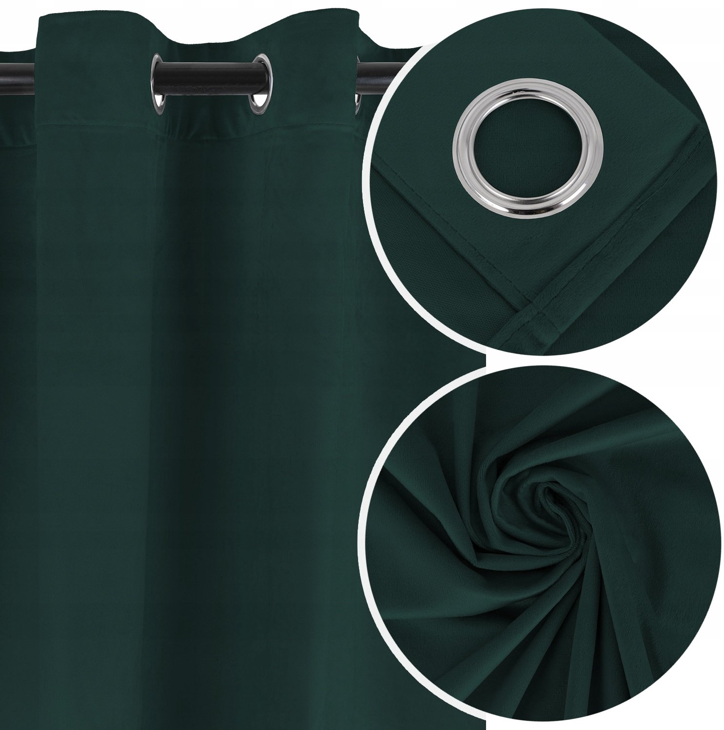 Luxe Velours Gordijn 140x250cm - Zacht Groen, Verduisterend