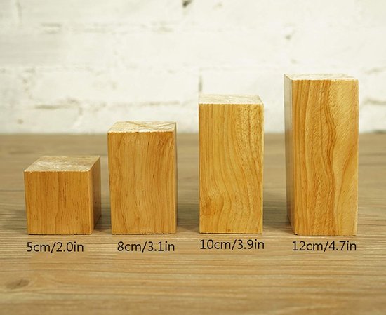 4 stuks houten meubelpoten, kastvoeten, salontafelpoten, bankvoeten, vervangende poten, vierkante taps toelopende solide vervangende meubelfauteuil kastvoeten voor bank dressoir — afbeelding 5