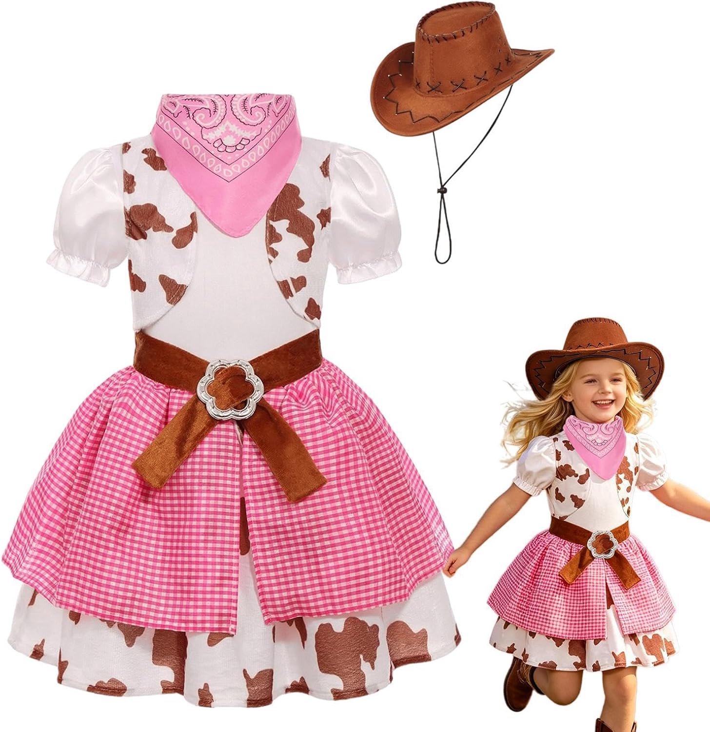 Kinderen Cowgirl Outfit Cosplay Halloween Kleding