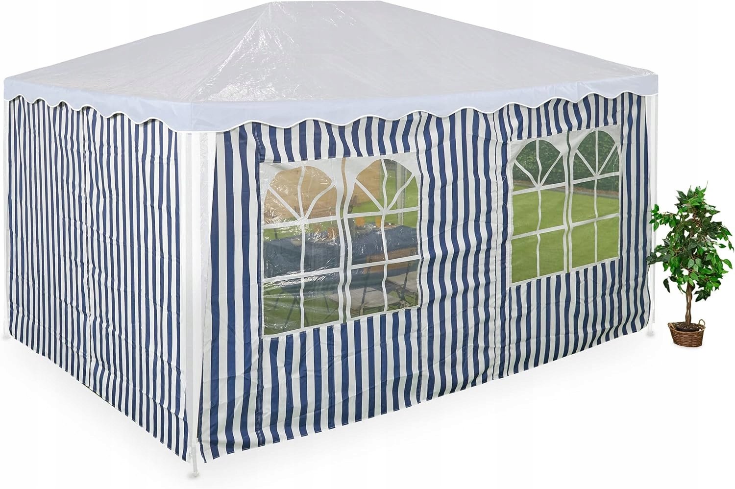 Zijwanden voor Partytent 3x4m - Set van 2 - Waterdicht met Klittenband