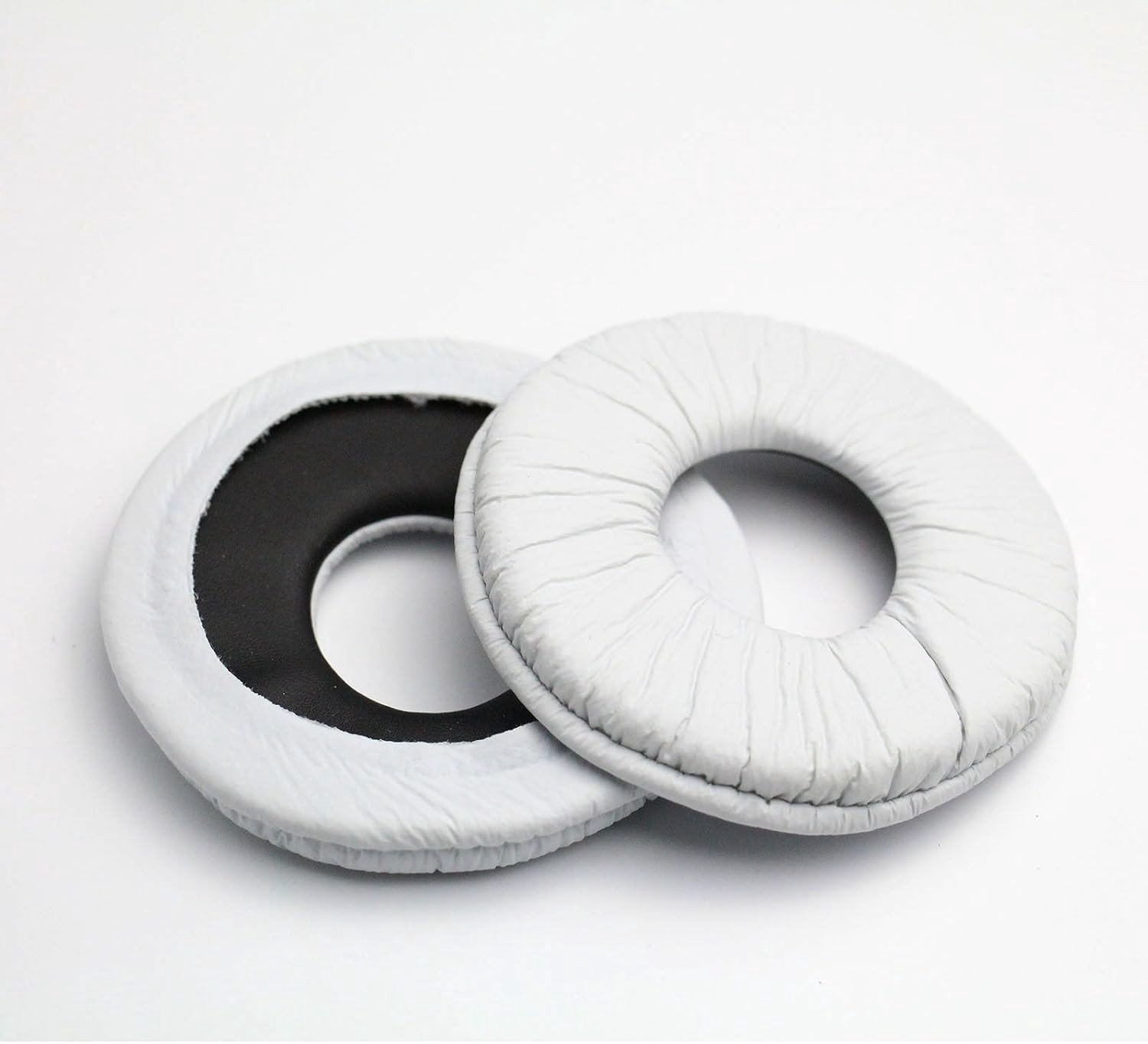 Comfortabele 70mm Ronde Vervangende Oorkussens voor Sony Hoofdtelefoons - Geschikt voor MDR-V150, MDR-V300, MDR-ZX100 en MDR-ZX300 (Wit)