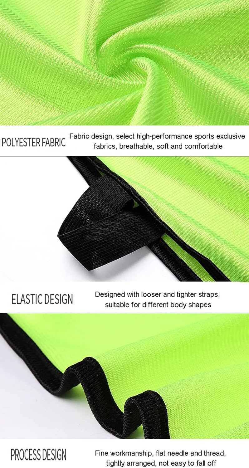 12 stuks, voetbalslabbetjes, voetbal hesjes, sneldrogende voetbalteamshirts jeugdsport scrimmage voetbalteamtraining genummerde slabbetjes oefensportvest, trainingsslabbetjes voor jongens en — afbeelding 5