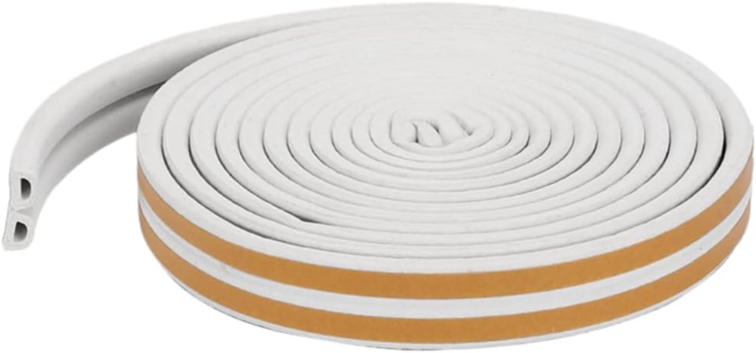 Raamafdichting Voor Deur Zelfklevende Siliconen Afdichtingsstrip Voor Deuren En Ramen Anti Inbraak Geluidsdicht Winddicht En Stofdicht D Type 9 * 6mm Wit 3M