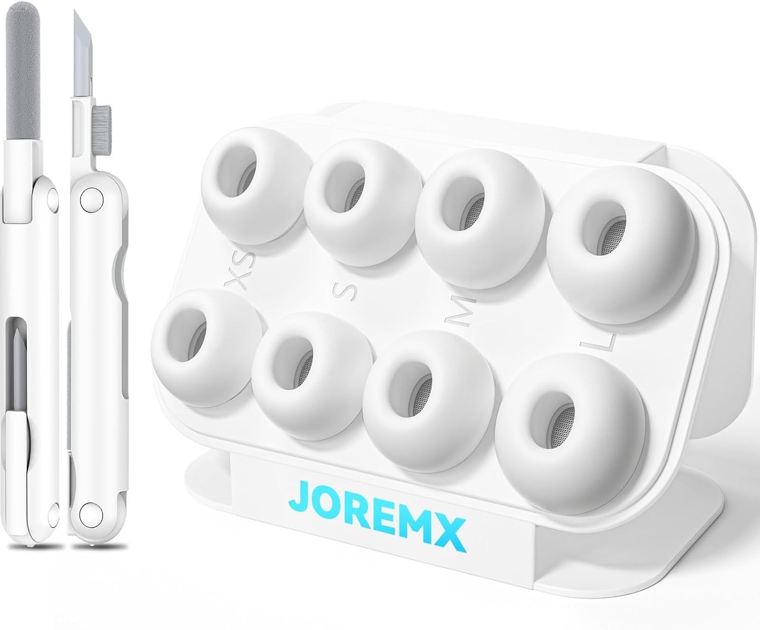 Comfortabele Silicone Oordopjes voor AirPods Pro 1/2 - 4 Paar in Wit - XS/S/M/L - Perfecte Pasvorm en Geluidsisolatie