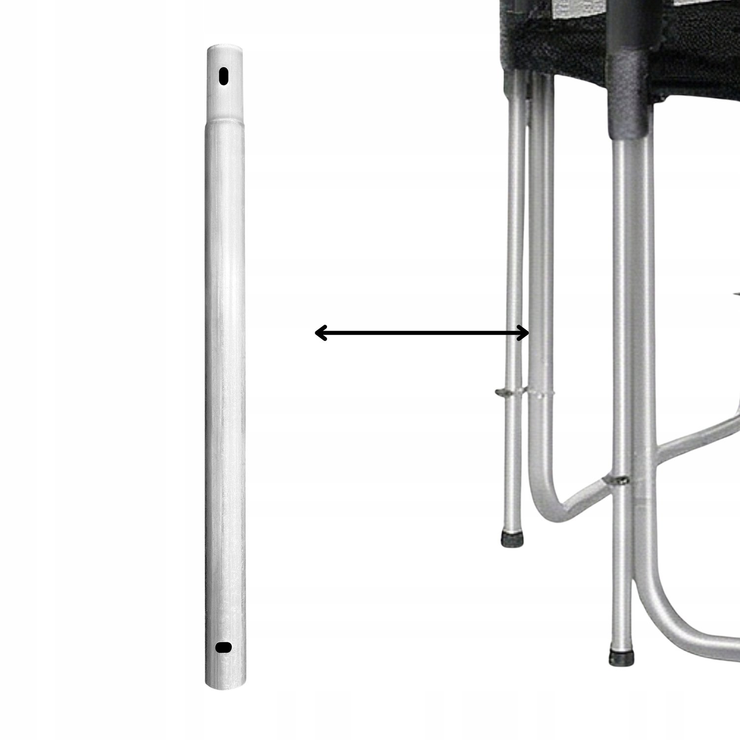 AGA Sport Pro Trampoline Pootverlenging 65cm Staal