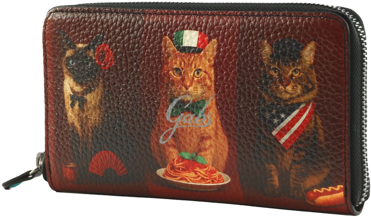 Gabs portemonnee GMONEY17 Wallet Worldwide Cats Red veelkleurig