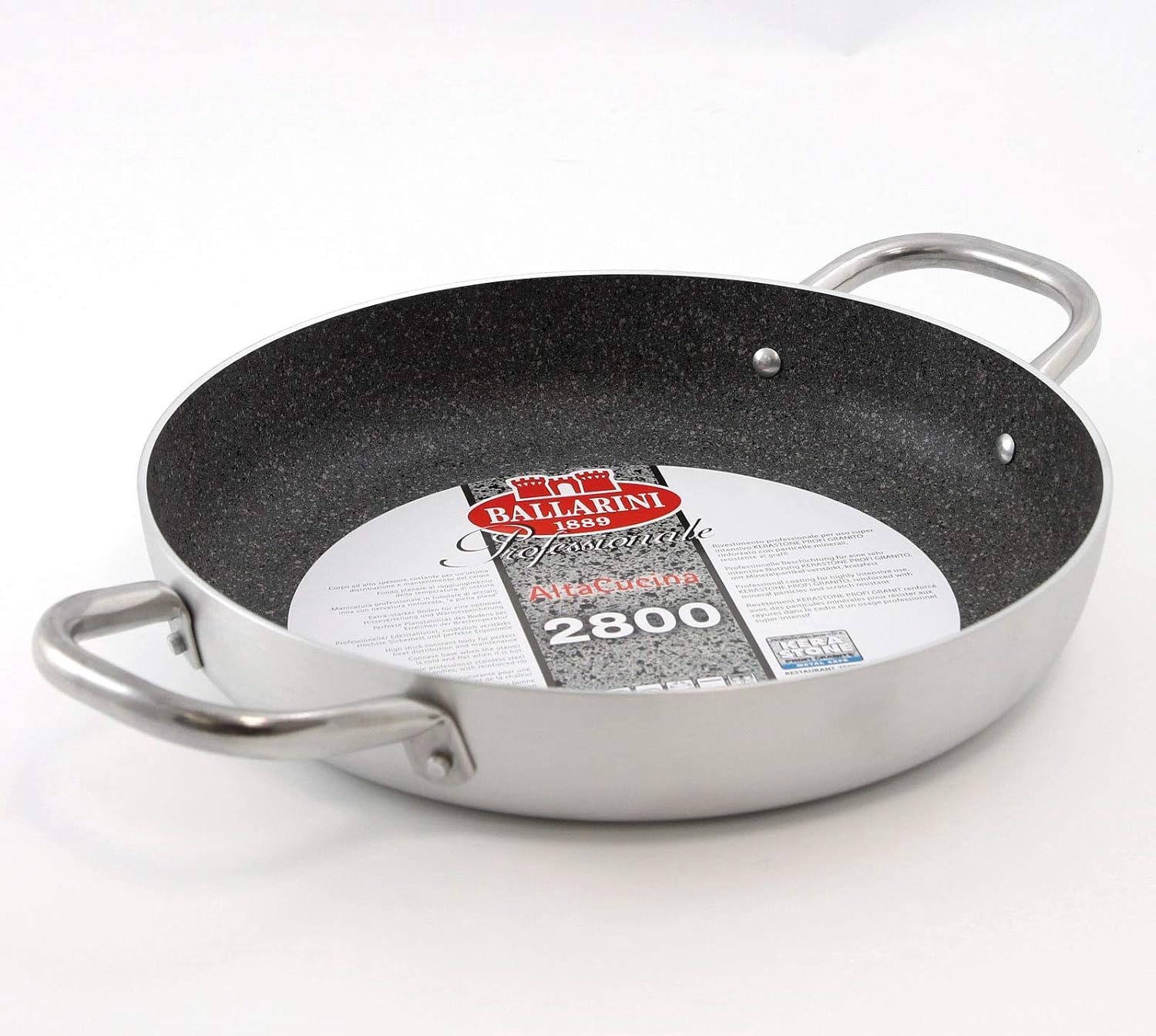 Ballarini Koekenpan Professioneel Graniet 40cm, 2 Handvatten